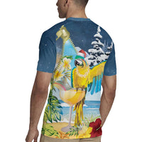 Funny Tropical Christmas Rugby Jersey Tis The Season To Get Tipsy - Wonder Print Shop