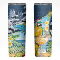 Funny Tropical Christmas Skinny Tumbler Tis The Season To Get Tipsy - Wonder Print Shop