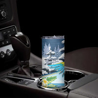 Funny Tropical Christmas Skinny Tumbler Tis The Season To Get Tipsy - Wonder Print Shop