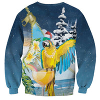 Funny Tropical Christmas Sweatshirt Tis The Season To Get Tipsy - Wonder Print Shop