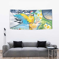 Funny Tropical Christmas Tapestry Tis The Season To Get Tipsy - Wonder Print Shop