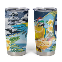 Funny Tropical Christmas Tumbler Cup Tis The Season To Get Tipsy - Wonder Print Shop