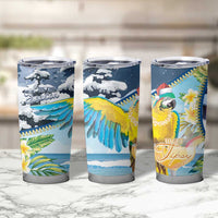 Funny Tropical Christmas Tumbler Cup Tis The Season To Get Tipsy - Wonder Print Shop
