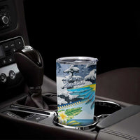 Funny Tropical Christmas Tumbler Cup Tis The Season To Get Tipsy - Wonder Print Shop