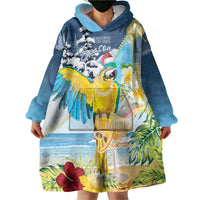 Funny Tropical Christmas Wearable Blanket Hoodie Tis The Season To Get Tipsy - Wonder Print Shop