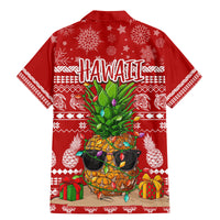 Hawaii Pineapple Christmas Family Matching Mermaid Dress and Hawaiian Shirt Mele Kalikimaka LT7 - Wonder Print Shop
