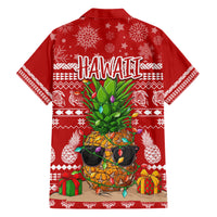 Hawaii Pineapple Christmas Family Matching Short Sleeve Bodycon Dress and Hawaiian Shirt Mele Kalikimaka - Wonder Print Shop