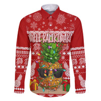 Hawaii Pineapple Christmas Family Matching Short Sleeve Bodycon Dress and Hawaiian Shirt Mele Kalikimaka - Wonder Print Shop