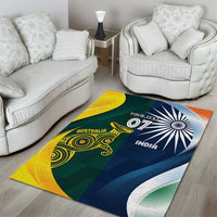 Custom India and Australia Cricket Area Rug Special Half-Half Mix LT7 - Wonder Print Shop