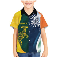 Custom India and Australia Cricket Family Matching Mermaid Dress and Hawaiian Shirt Special Half-Half Mix LT7 - Wonder Print Shop