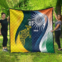 Custom India and Australia Cricket Quilt Special Half-Half Mix - Wonder Print Shop