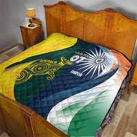 Custom India and Australia Cricket Quilt Special Half-Half Mix - Wonder Print Shop