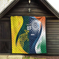 Custom India and Australia Cricket Quilt Special Half-Half Mix - Wonder Print Shop