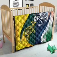 Custom India and Australia Cricket Quilt Special Half-Half Mix - Wonder Print Shop