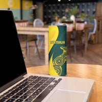 Custom India and Australia Cricket Skinny Tumbler Special Half-Half Mix - Wonder Print Shop