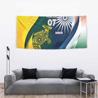 Custom India and Australia Cricket Tapestry Special Half-Half Mix - Wonder Print Shop