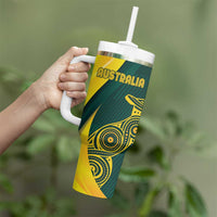 Custom India and Australia Cricket Tumbler With Handle Special Half-Half Mix - Wonder Print Shop