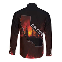 So-Cal Wildfire Long Sleeve Button Shirt LA Stay Strong