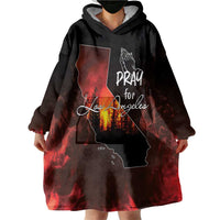 So-Cal Wildfire Wearable Blanket Hoodie LA Stay Strong - Wonder Print Shop