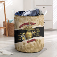 Montfort Point Marines Laundry Basket African American First To Fight Prejudice