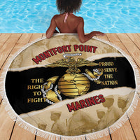Montfort Point Marines Beach Blanket African American First To Fight Prejudice