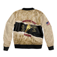 Montfort Point Marines Bomber Jacket African American First To Fight Prejudice