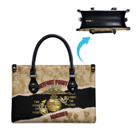 Montfort Point Marines Leather Bag African American First To Fight Prejudice