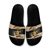 Montfort Point Marines Slide Sandals African American First To Fight Prejudice