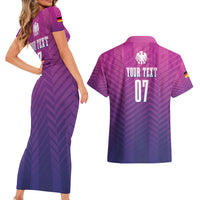 Germany Football Couples Matching Short Sleeve Bodycon Dress and Hawaiian Shirt Nationalelf Pink Revolution LT7 - Wonder Print Shop