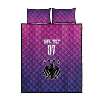 Germany Football Quilt Bed Set Nationalelf Pink Revolution - Wonder Print Shop