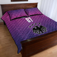 Germany Football Quilt Bed Set Nationalelf Pink Revolution - Wonder Print Shop