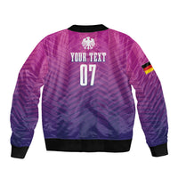 Germany Football Sleeve Zip Bomber Jacket Nationalelf Pink Revolution - Wonder Print Shop