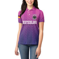 Germany Football Women Polo Shirt Nationalelf Pink Revolution - Wonder Print Shop