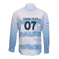 Argentina Rugby Los Pumas Custom Long Sleeve Button Shirt Traditional Colors - Wonder Print Shop