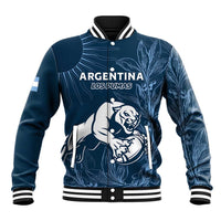 Argentina Rugby Los Pumas Custom Baseball Jacket Laurel Wreath Inspired - Wonder Print Shop