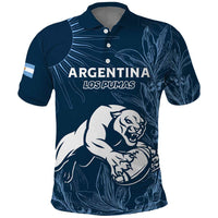 Argentina Rugby Los Pumas Custom Polo Shirt Laurel Wreath Inspired - Wonder Print Shop