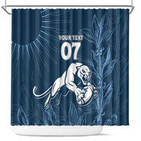 Argentina Rugby Los Pumas Custom Shower Curtain Laurel Wreath Inspired - Wonder Print Shop