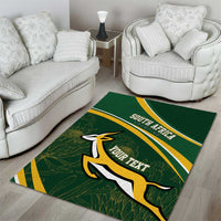 South Africa Rugby Personalized Bokke Area Rug Springboks - Stronger Together - Wonder Print Shop
