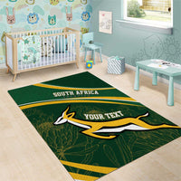 South Africa Rugby Personalized Bokke Area Rug Springboks - Stronger Together - Wonder Print Shop