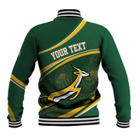 South Africa Rugby Personalized Bokke Baseball Jacket Springboks - Stronger Together - Wonder Print Shop