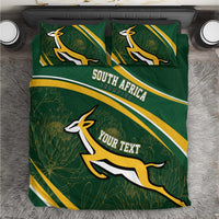 South Africa Rugby Personalized Bokke Bedding Set Springboks - Stronger Together - Wonder Print Shop