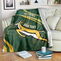 South Africa Rugby Personalized Bokke Blanket Springboks - Stronger Together - Wonder Print Shop