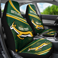 South Africa Rugby Personalized Bokke Car Seat Cover Springboks - Stronger Together - Wonder Print Shop