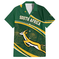 South Africa Rugby Personalized Bokke Family Matching Off The Shoulder Long Sleeve Dress and Hawaiian Shirt Springboks - Stronger Together - Wonder Print Shop