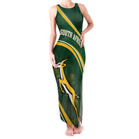 South Africa Rugby Personalized Bokke Family Matching Tank Maxi Dress and Hawaiian Shirt Springboks - Stronger Together - Wonder Print Shop