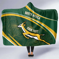 South Africa Rugby Personalized Bokke Hooded Blanket Springboks - Stronger Together - Wonder Print Shop
