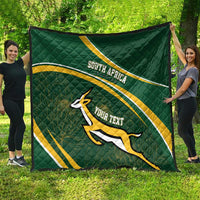 South Africa Rugby Personalized Bokke Quilt Springboks - Stronger Together - Wonder Print Shop