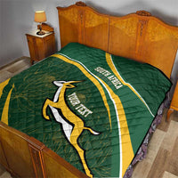 South Africa Rugby Personalized Bokke Quilt Springboks - Stronger Together - Wonder Print Shop