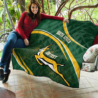 South Africa Rugby Personalized Bokke Quilt Springboks - Stronger Together - Wonder Print Shop