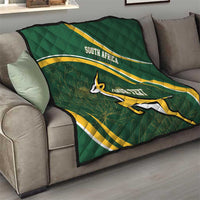 South Africa Rugby Personalized Bokke Quilt Springboks - Stronger Together - Wonder Print Shop